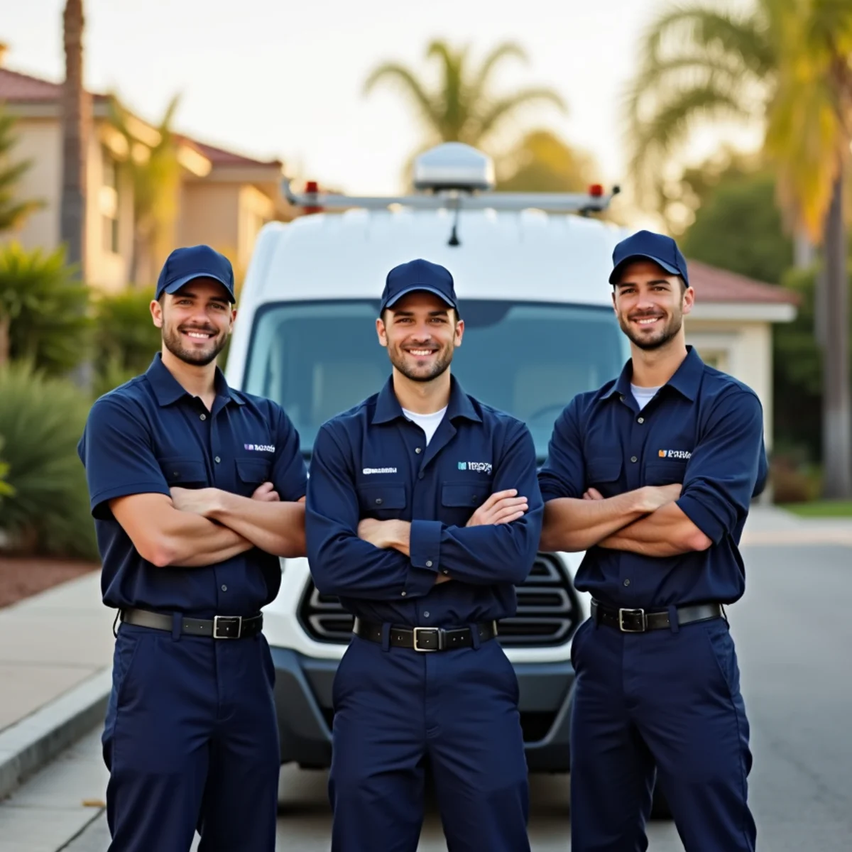 The Riverside Plumbing Pros team and service van in Riverside, CA